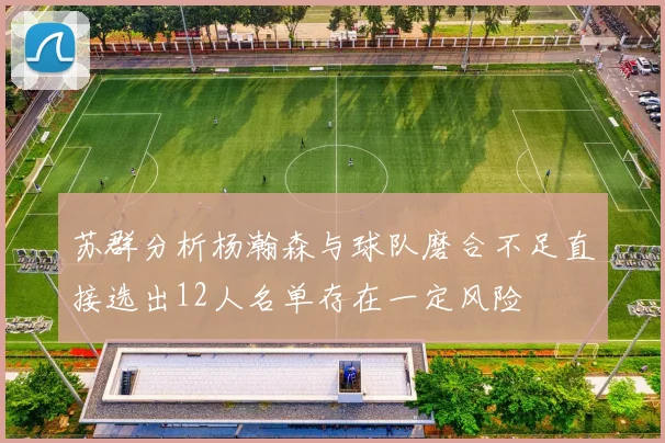 苏群分析杨瀚森与球队磨合不足直接选出12人名单存在一定风险